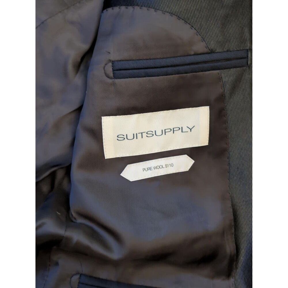 Suitsupply Lazio Tuxedo Jacket Navy Blue Wool Vitale Barberis Canonico Size 40R - Picture 4 of 8